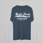 God's Food Unisex Tri-Blend Crew Tee,