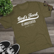 God's Food Unisex Tri-Blend Crew Tee,