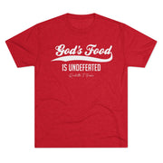 God's Food Unisex Tri-Blend Crew Tee,