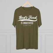God's Food Unisex Tri-Blend Crew Tee,