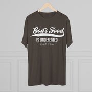 God's Food Unisex Tri-Blend Crew Tee,