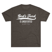 God's Food Unisex Tri-Blend Crew Tee,