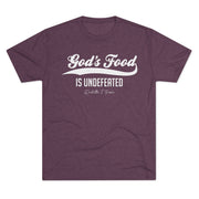 God's Food Unisex Tri-Blend Crew Tee,