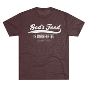 God's Food Unisex Tri-Blend Crew Tee,