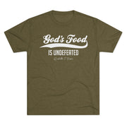 God's Food Unisex Tri-Blend Crew Tee,
