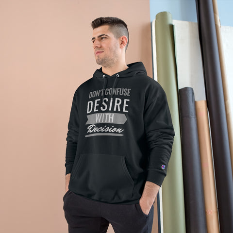Don't Confuse Desire - Hoodie - White Logo