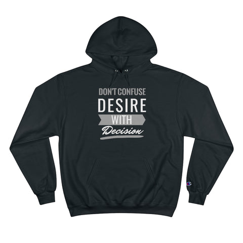 Don't Confuse Desire - Hoodie - White Logo