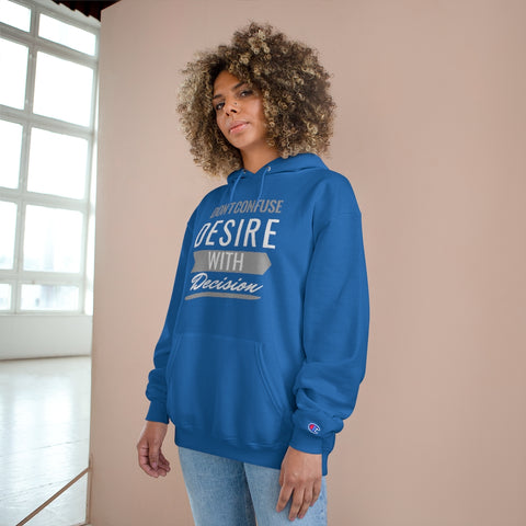 Don't Confuse Desire - Hoodie - White Logo