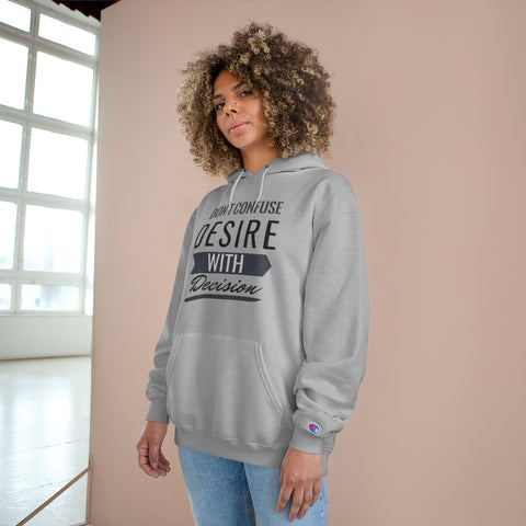 Don't Confuse Desire - Hoodie - Black Logo