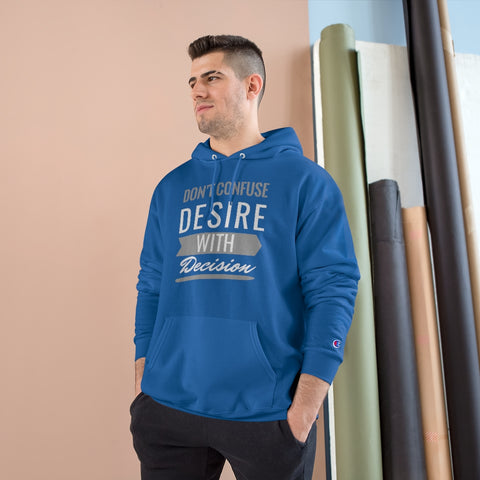 Don't Confuse Desire - Hoodie - White Logo