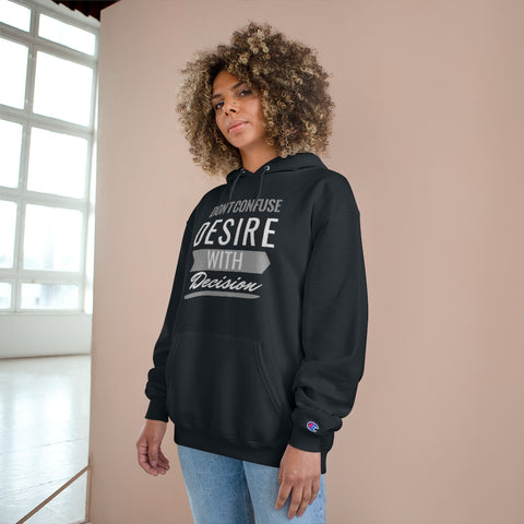 Don't Confuse Desire - Hoodie - White Logo